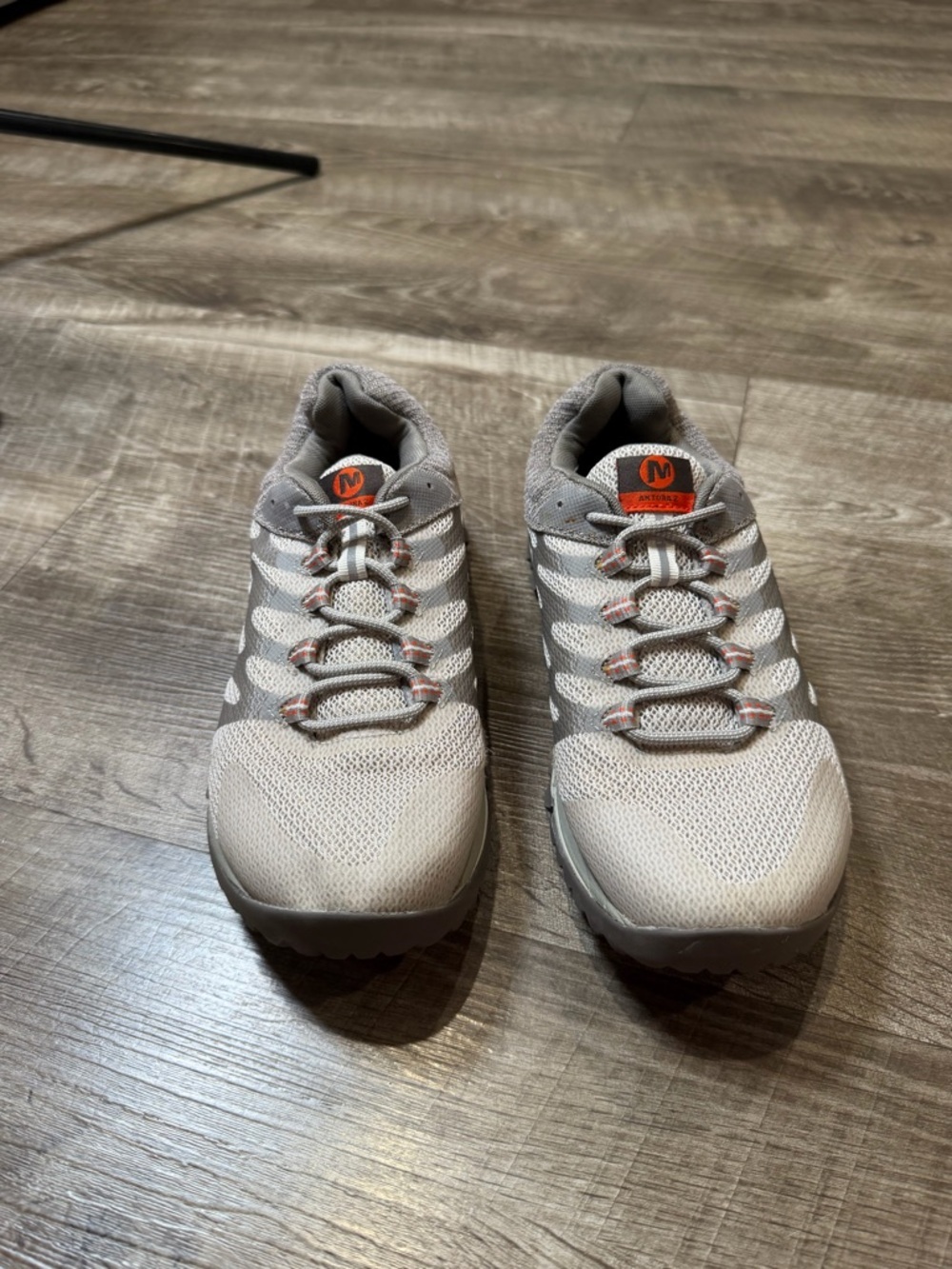 Merrell Shoes Womens 7.5 Antora 2 Trail Running Sneakers Hiking Workout Gray